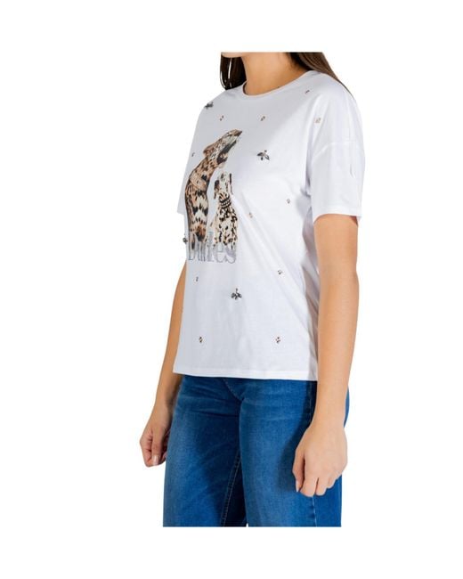 Liu Jo Blue Print Short Sleeve Crewneck T-Shirt