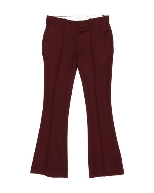 The Attico Red The Pleat-Detailed Trousers