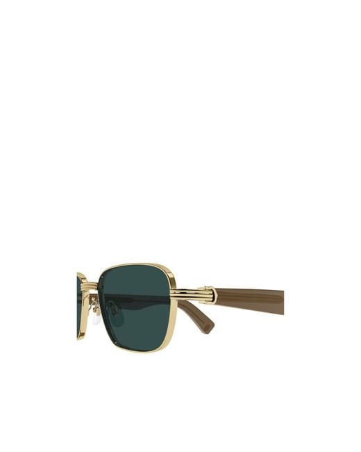 Cartier Green Square Frame Sunglasses for men