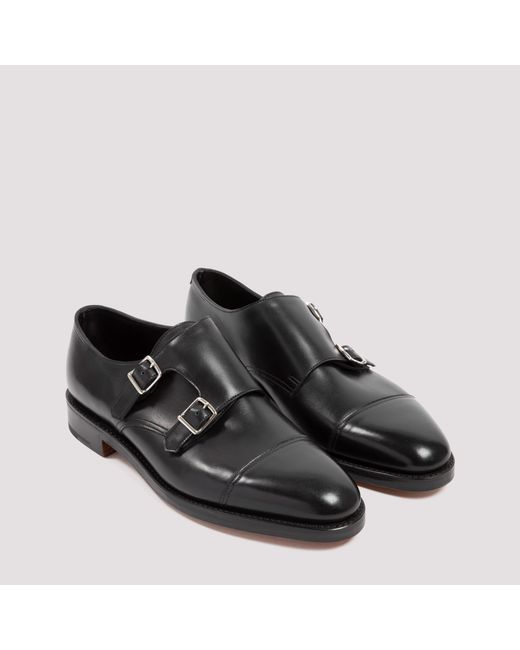 John Lobb Multicolor William Monk Strap Shoes for men