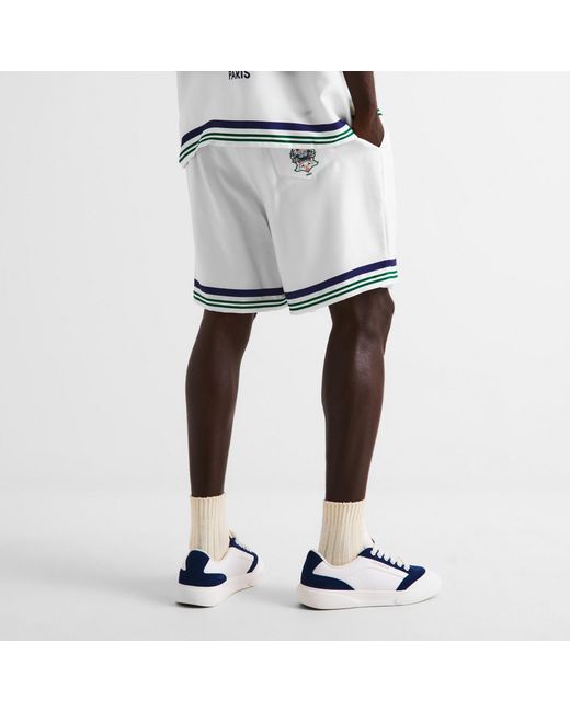 Casablanca White Striped Detail Shorts for men