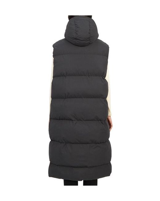 Studio Nicholson Black Hooded, Thick, Sleeveless Cotton-Padded Jacket