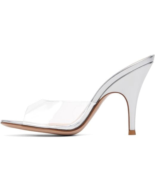 Gianvito Rossi White Sofia 95 High-Heeled Sandals