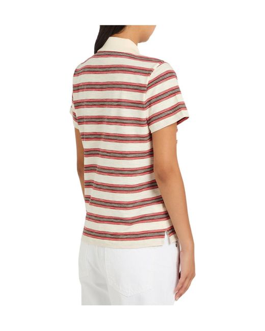 Moncler Multicolor Striped Cotton Polo Shirt