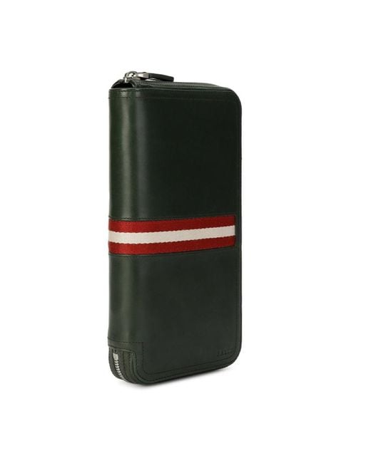 Bally Green Long Purse for men