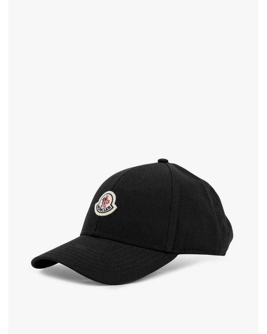 Moncler Black Logo Hat for men