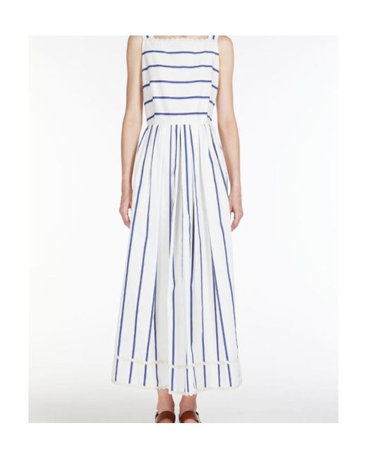 Weekend by Maxmara White Logo Dress