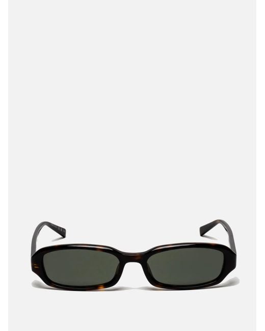 Saint Laurent White Eyewear Rectangular Frame Sunglasses