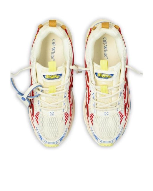Off-White c/o Virgil Abloh Blue Ow Be Right Back Low-Top Sneakers