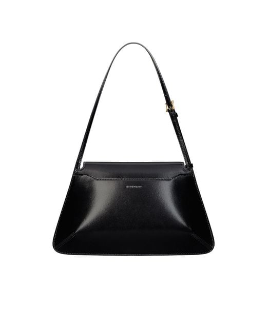Givenchy Black 4G Liquid Logo Embossed Shoulder Bag