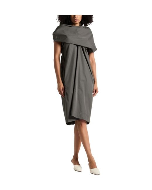 MM6 by Maison Margiela Gray Sleeveless Solidcolor Dress