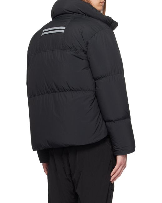 Canada Goose Black Lawrence Zip-Up Padded Parka for men