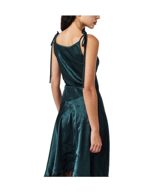 Acne Green Satin Lace Dress