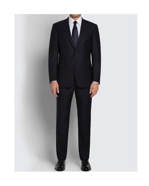 Brioni Blue Essential Gabardine Brunico Suit for men