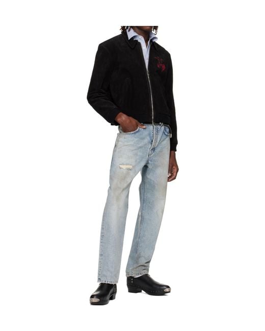 Enfants Riches Deprimes Blue Enfants Riches Déprimés Distressed Baggy Jeans for men