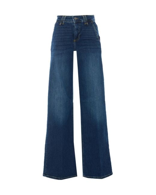 Liu Jo Blue High-Waisted Wide-Leg Jeans