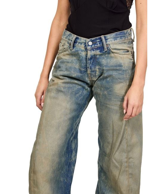 Acne Blue Belt Loop Jeans