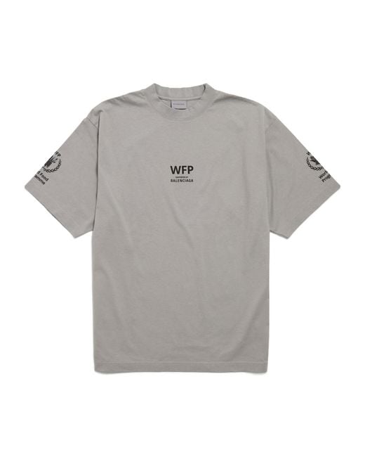 Balenciaga Gray Wfp Medium Fit T-Shirt for men