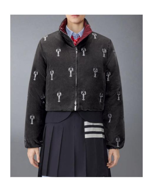 Thom Browne Black Lobster-Stitch Reversible Jacket
