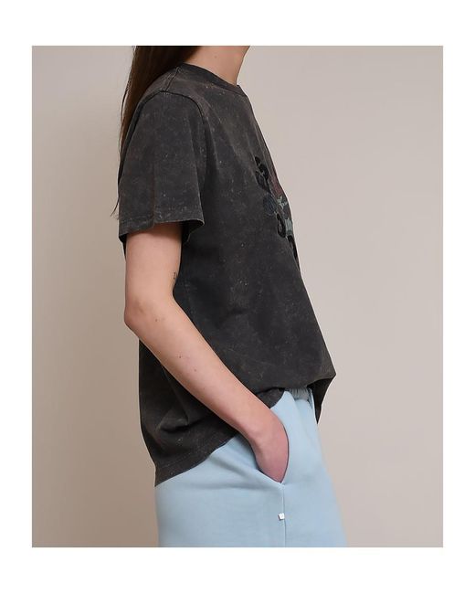 Ganni Black Future Heavy Jersey Oversized T-Shirt