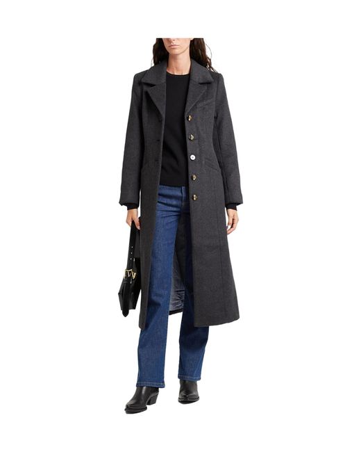 Ganni Black Simple Single- Coat
