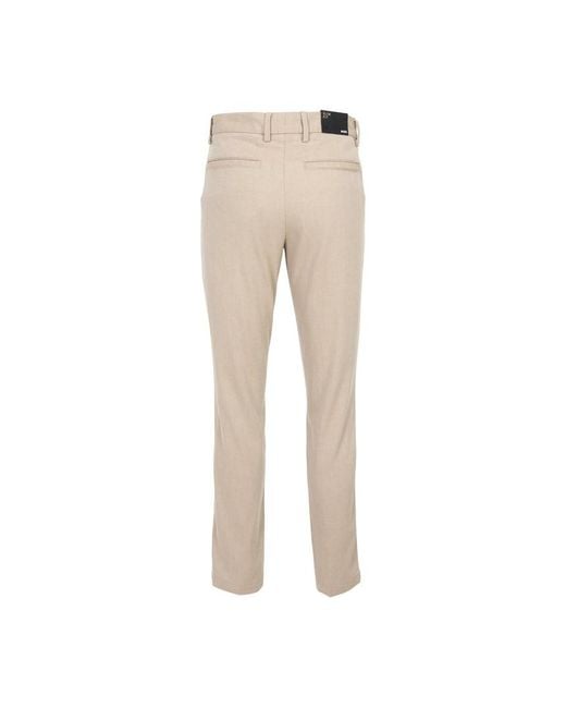 Boss Natural Belt Loop Casual Pants for men