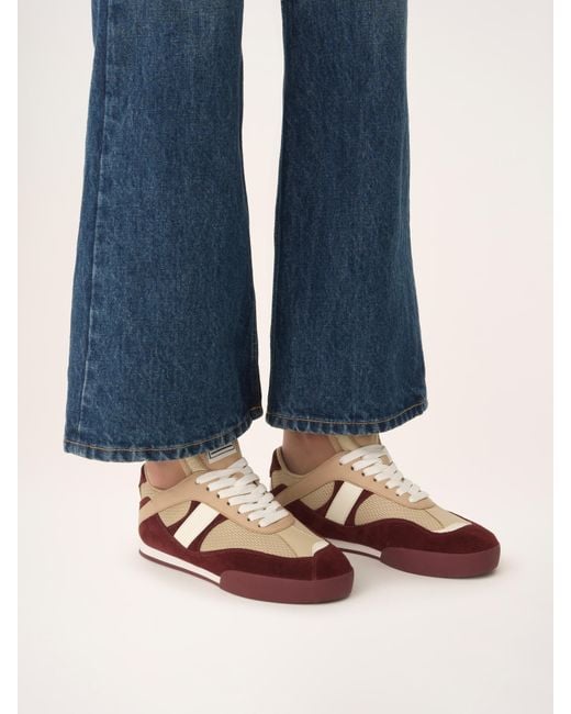 Chloé Pink Chloé Kick Lace-Up Sneakers
