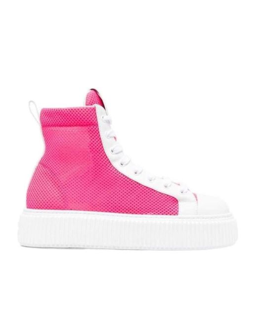 Miu Miu Pink High-Top Casual Shoes