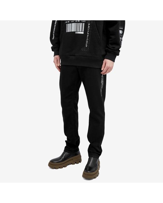 Dolce & Gabbana Black Belt-Loop Jeans for men