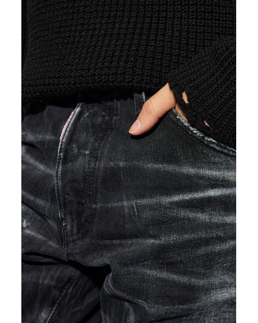 DSquared² Black Slim Fit Jeans for men