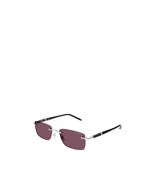 Montblanc Multicolor Eyewear Rectangular Frame Sunglasses for men