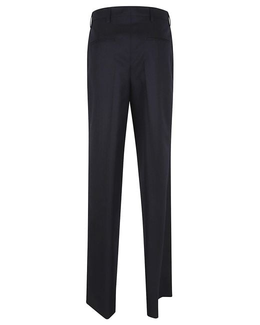 Dries Van Noten Blue Belt Loop Track Pants