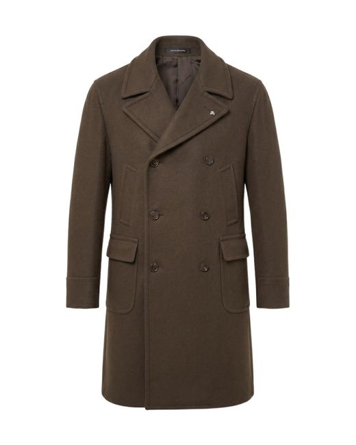 Tagliatore Brown Sherry Coat for men