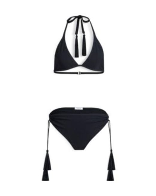 Alaïa White Tassel Bikini Set