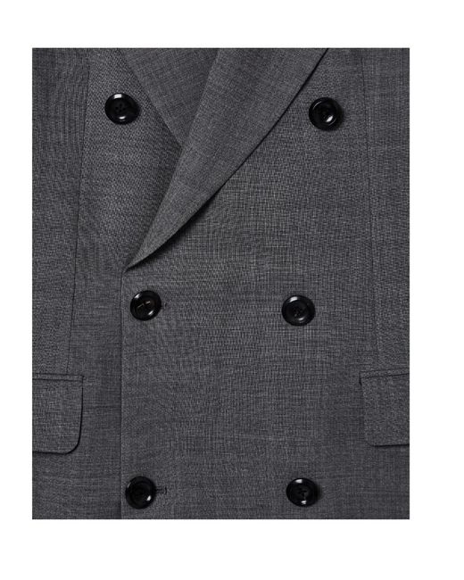 Emporio Armani Blue Double Breasted Tailored Jacket for men