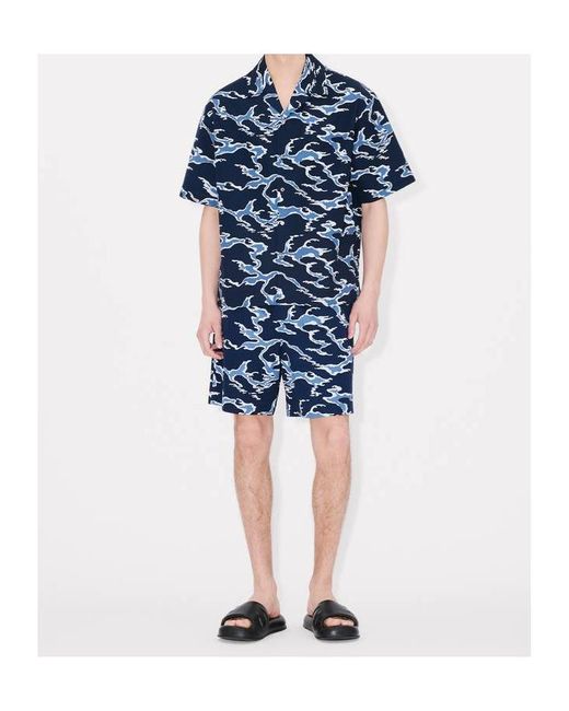 KENZO Blue Ocean Camo' Elasticated Short for men