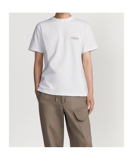 Dior White Cd Box T-Shirt, Relaxed Fit for men