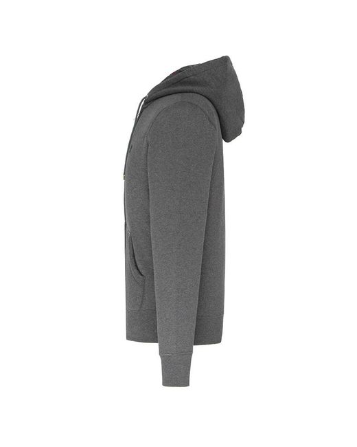 Burberry Gray Logo Hooded Casual Jacket for men