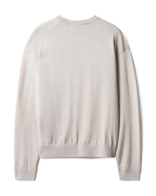 Maison Kitsuné Gray Fox Head Merino Comfort Jumper for men
