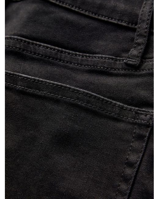 FRAME Black Frayed-Hem Jeans