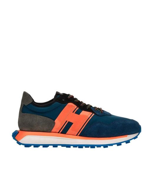 Hogan Blue H601 Lace-Up Sneakers for men