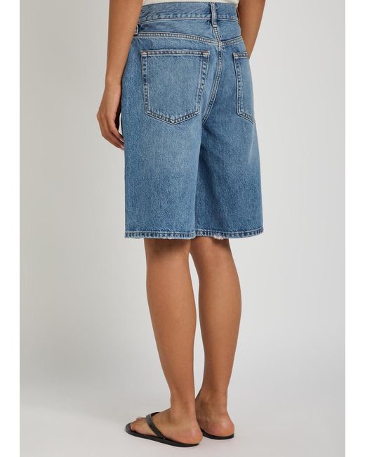 Anine Bing Blue Casual Denim Shorts