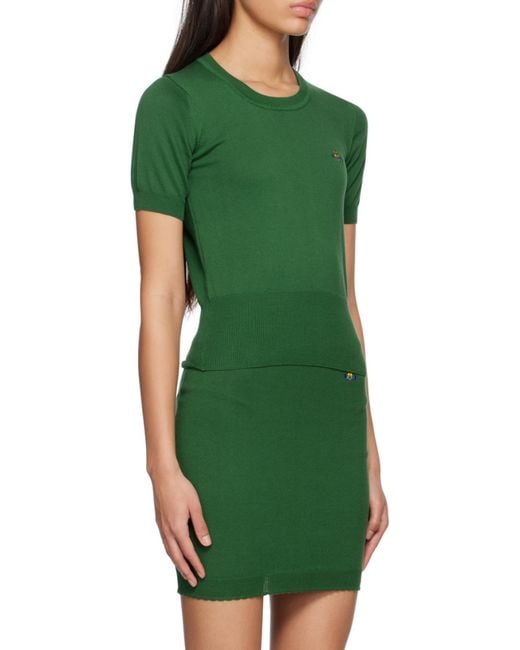 Vivienne Westwood Green Short-Sleeved Sweater
