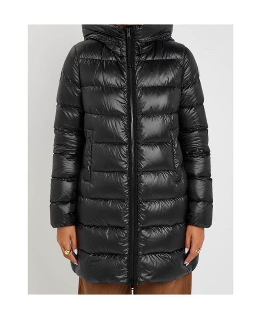 Moncler Black Suyenne Hooded Quilted Shell Parka