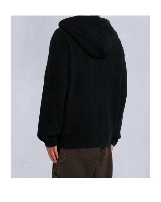 Moose Knuckles Black Colson Pullover Hoodie for men
