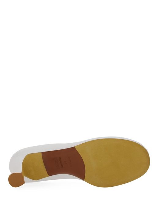 Moschino White Round Toe Pumps