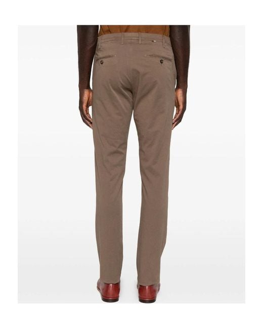 Canali Gray Casual Pants With Belt Loops for men
