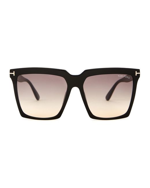 Tom Ford Metallic Square-Frame Sunglasses