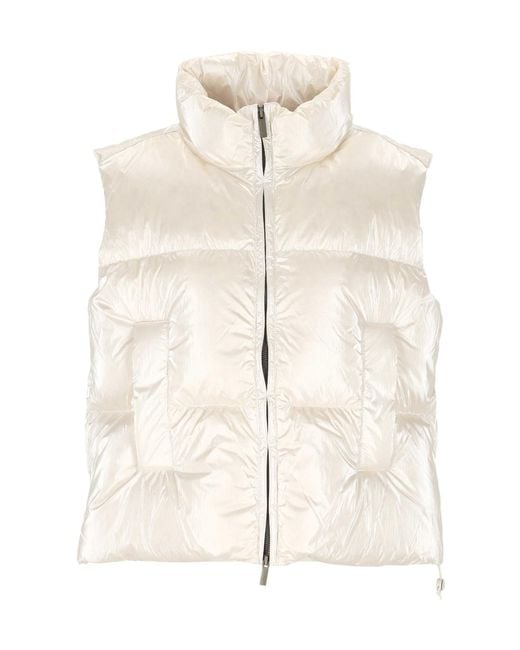 K-Way Natural Thille Thermo Pearly Zip-Up Puffed Gilet