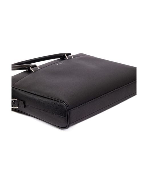 Saint Laurent Black Duffle Zip-Up Briefcase for men